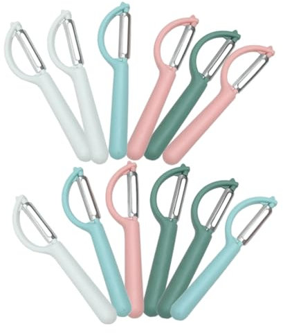 Cabilock 12 Uds Cuchillo Pelador Pelador De Patatas De Frutas Portátil Doméstico Cortador De Patatas De De Maíz De Zanahorias De