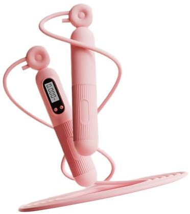 Verstellbares Springseil mit digitalem Zählen, gewichtetes Springseil mit rutschfestem Griff für Indoor-Outdoor-Übungen