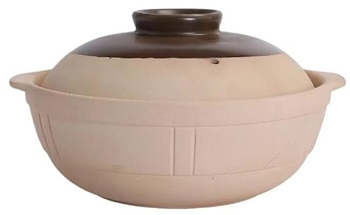 Tegame Terracotta Casseruola da 1 litro for fornello a induzione Riso Noodle Porridge Zuppa di latte Stufato di argilla Pentola di terracotta Pentola di terracotta Pentola In Ghisa Con Coperchio