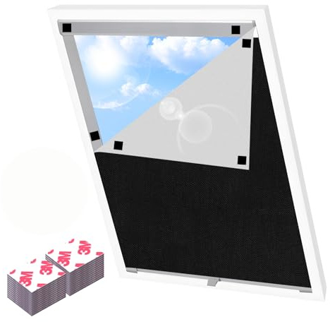 NVGVUP Stores occultants magnétiques coller - 100 x 150 cm - Matériau occultant portable - Rideaux à découper sans perçage - 24 aimants en caoutchuk