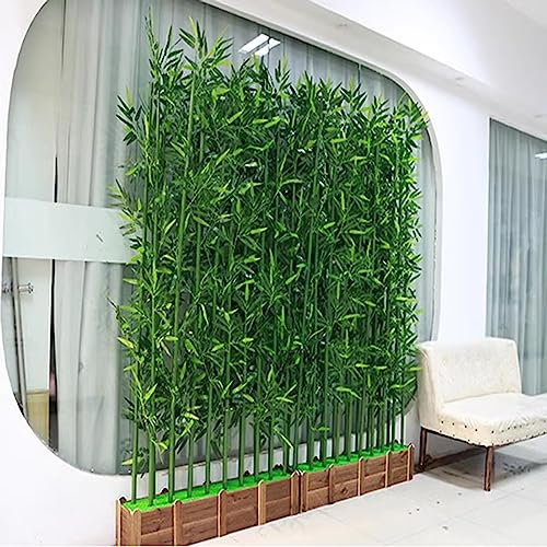 Clôture en bambou artificiel, décoration durable en faux bambou pour terrasse extérieure, bureau intérieur, tonnelle de jardin et pergola