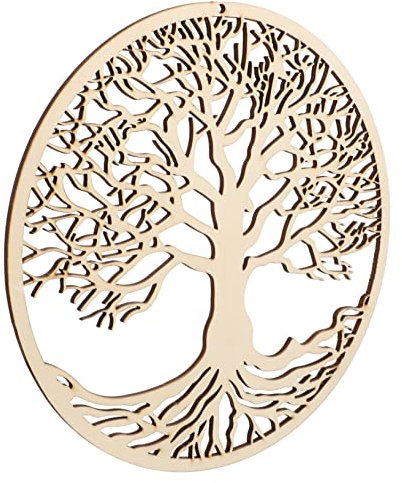 FUTUREORYY 1pezzi Wooden Tree of Life Pendant Decorazione Per Camera e Casa Design Chic e Dettagliato Ciondolo Per e Spazi
