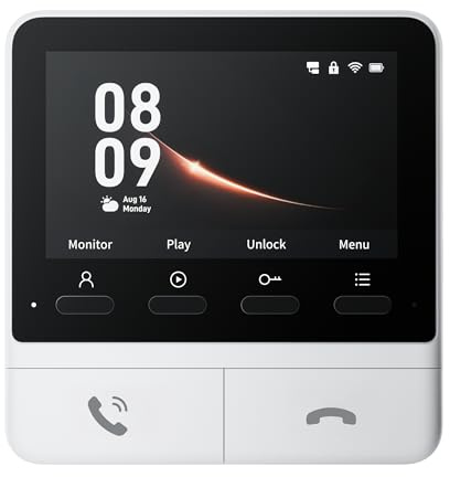 SwitchBot 4.3 Inch Monitor for Intercom Installation, Advanced Monitor for Smart Video Doorbell