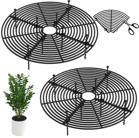 2 Pièces Grille Protections Plante Chat Rond 30 cm