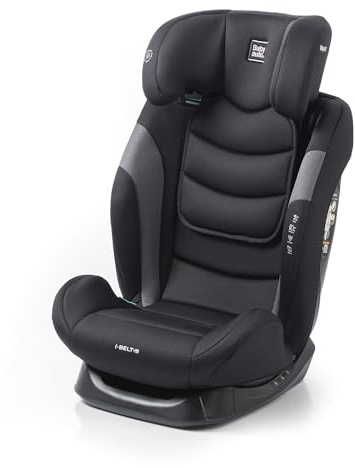 BABYAUTO – Silla de Coche Sokoa iBelt i-Size (3,5-12 Años, 100-150 cm, 15-36 kg) – Sin ISOFIX – Cinturón del Vehículo – Elevador con Respaldo – 3 Posiciones de Reclinado – Protección Lateral – Negro