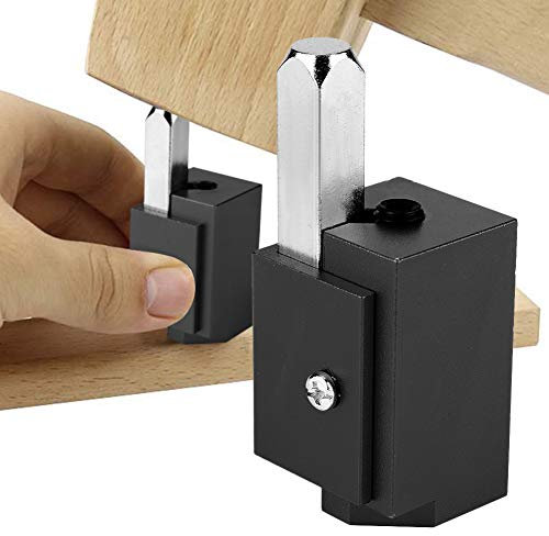 Holz-Eckmeißel Set, Präzisions-Stemmwerkzeug für Holzarbeiten, mit Inbusschlüssel, Schwarz