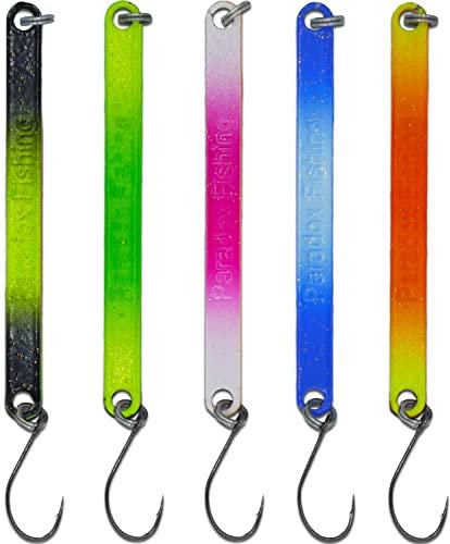 Paradox Fishing Forellen Stick Spoon Set I 5 Spoons 1,7g I Thunder Stick Forellenköder Set zum Forellen Angeln Forellenteig Forellen Köder - Spoons Forelle (1,7g)
