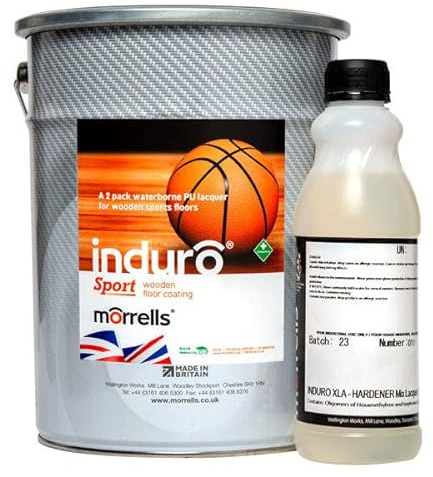 Morrells Induro Sport Floor Varnish - 50% - Satin - 5L
