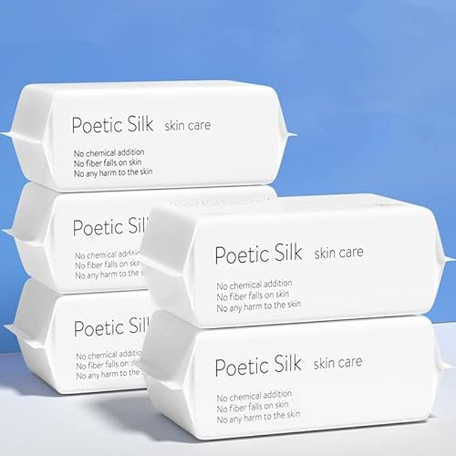 Forrader Trockentücher Aus Reiner Baumwoller, einfaches Nass- und Trockenreinigungs-Gesichtstuch, für empfindliche Haut/Babypflege/Make-up-Entfernung/Oberflächenreinigung (5pack=500pcs)