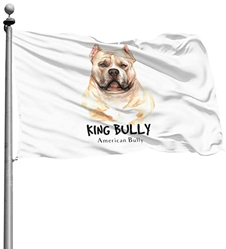 90X150cm Drapeau De Noël American Bully Dog Croquis Usa Drapeaux De Pirate Ésistantes À La Décoloration Drapeau De Jardin Patio Drapeaux Décoration Pour Pelouse Extérieure Patio