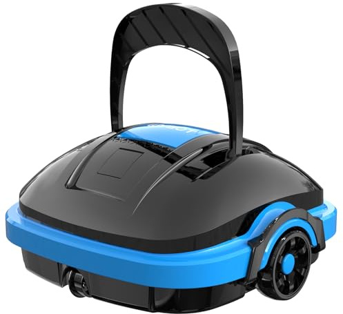 WYBOT Robot Piscine sans Fil pour Piscine Hors Sol Jusqu'à 50m², Double Motorisation Aspirateur Robot Piscine 50 Minutes d'Aspiration Puissante Robot | Stationnement Automatique Noir