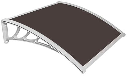 Maintenance-Free Awning Transparent Invisible Rain Awning Cover Small Window Awning Outside Window Awnings Exterior Door Canopy For Porch Patio Roof Rain Shelter Door Canopy(100cm/39.4in*130cm/51.2in)