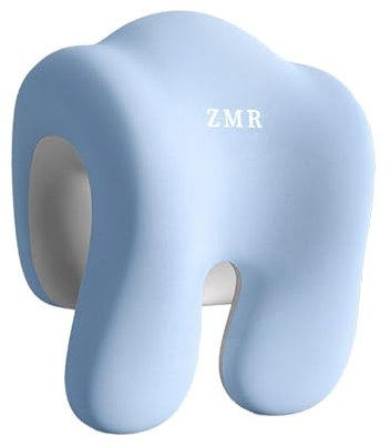 JISADER Nackenkissen mit Memory-Schaumstoff für Bürostühle, Ruhekissen für den Stuhl, Mehrzweckkissen mit Reißverschluss für den Schreibtisch, Schlafkissen, Blau