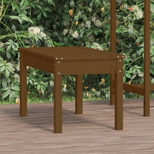 Lauuoeriau Möbelartikel Home Gartenbank Braun 80x44x45cm Massivholz Kiefer Möbel