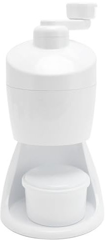 Machine à Glace Pilée à Manivelle, Machine à Cône de Neige Manuelle en Acier Inoxydable 420 pour Usage Domestique, Extérieur et Commercial avec Bol, Petite Machine à granité