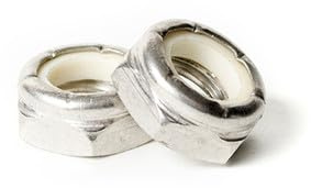 1/4-20 Thin Nylon Insert Lock Nuts, Zinc Plated, Low Carbon Steel, Pack of 50