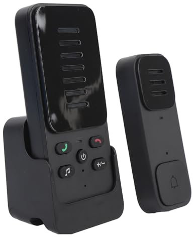 Campanello Interfono Vocale Bidirezionale, Campanello Interfono Vocale Wireless 2.4G WiFi a Lunga Distanza, Interfonico Duplex con Suono Chiaro, Volume Regolabile su 4 Livelli,