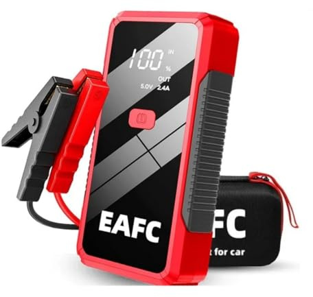 EAFCAuto Arrancador de Batería de Coche 1200 A, 12 V