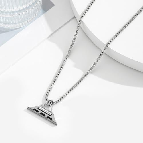 38mm - 45mm Necklace 30cm Chain Adapter Pendant Doctor Nurse Fob For Apple Watch Connector for iWatch Series 1-11 SE Ultra Compatible Pandora Charm (38mm 40mm 41mm Necklace Chain Adapter)