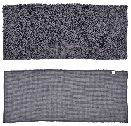 Haofy Tappetino Assorbente da Bagno 50x120 Cm con Fondo Antiscivolo in Finta Pelle Scamosciata Ad Asciugatura Rapida per Lavanderia, Bagno, Zona Lavello della