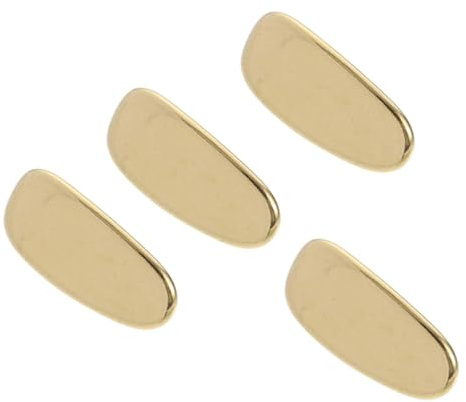 SHINEOFI 4Pcs Titanium Glasses Nose Pads Anti-slip Nose Support Protective Gasket for Eyeglasses Comfortable Pads Replacement in Golden
