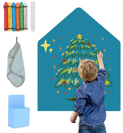 LUPATDY Magnettafel Kinder 80x100cm, Magnetwand Groß, Montessori Magnetwand Kinder mit Kreiden, Abwischbare Tafel, Magnettafel Selbstklebend für Kinderzimmer Deko, Schule, Büro (Meeresblau)