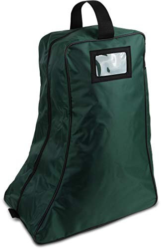 Storfisk fishing & more Bolsa de almacenamiento para botas de goma y zapatos con fondo reforzado y ventana transparente, color: verde oscuro