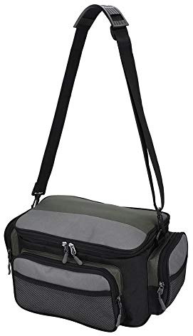 VGEBY 1 Angeltasche, Aufbewahrungstasche für das Angeln, Köder, verschleißfest, Tasche mit Zubehör für verstellbaren Gürtel