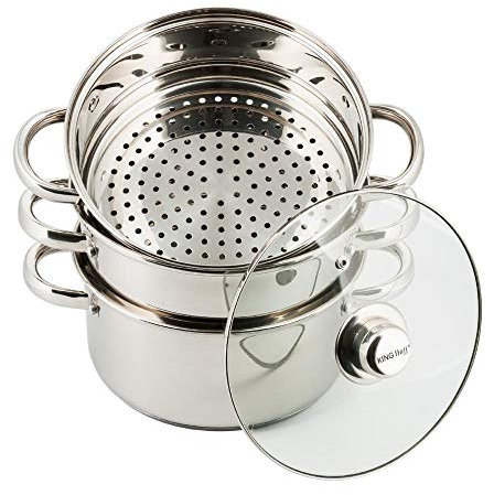 Mantowarka Dampfkocher (Silber, 4Teile)