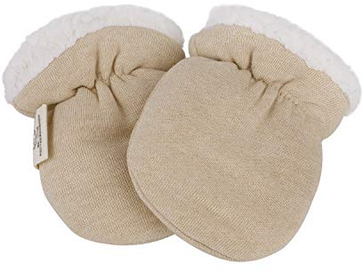 YSXY Baby Handschuhe Neugeboren Warme Baby Fäustlinge Fäustel Kratzhandschuh Atmungsaktiv Baumwolle Kratzfäustlinge Flauschig Babyhandschuhe für 0-8 Monate Newborn Baby