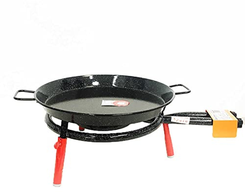 RED DECO - Juego completo de rejilla para plancha, diseño de Barcelona Paella, color negro