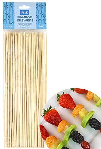 PME Large Bamboo Skewers, Pack of 100, 10-inches