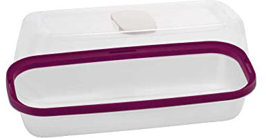 Romberg BoQube S | Zimmergewächshaus mit Belüftung | Gießöffnung | optimales Mikroklima und Platz für 8 Quelltabletten | 28 x 12 x 13 cm | Weiß/Pfla