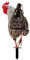 XZincer Decoración de aves de corral, tamaño de tarjeta de pollo, decoración de patio, acrílico, impresión de doble cara, tarjeta de fiesta, serie de animales, decoración de jardín, vallas de jardín