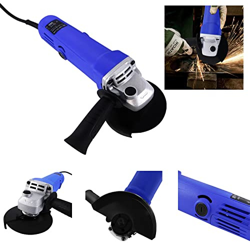 550W Schnurgebundener Winkelschleifer mit 1-Schneidscheibe Schleifmaschine Elektrowerkzeug 115 mm zum Schneiden, Schleifen, Polieren, 12000RPM, Winkelschleifer Starter Kit