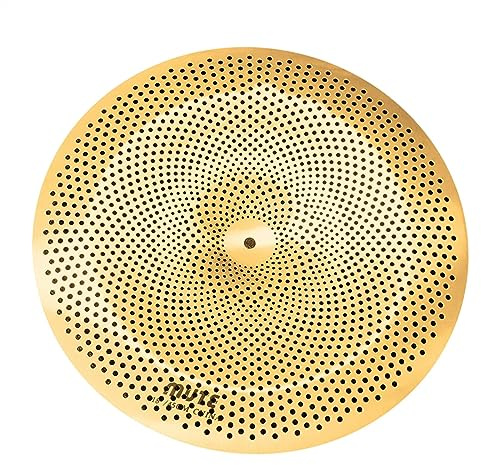 Platillo Dorado De Bajo Volumen Platillo De China De 18 Pulgadas para Juego De Batería Platillo De Instrumento De Percusión Platillos para Principiantes