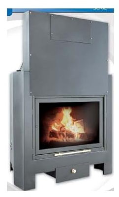 Termochimenea de leña serie Valle Mod. 180 con campana ventilada