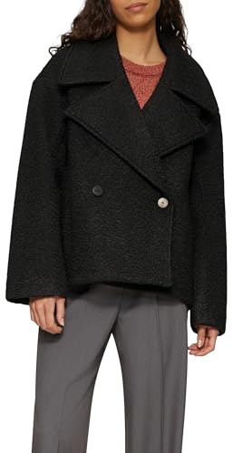 QS Oversized Cabanjacke aus Bouclé