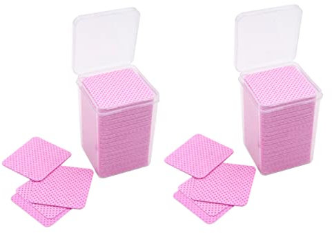 HONMEET 400stücke Nagellackentferner-pad Nagel Reinigung Tücher Pads Vliesstoff Einwegdesign Für Nagellackentfernung Und Reinigung