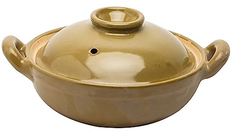 ABOOFAN Single Handle Small Clay Pot for Home Use Pottery Clay Casserole for Cooking Pot Dishes in Kitchen
