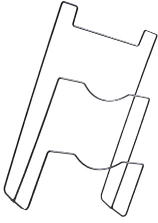 Ciieeo Soporte De Tapa De Olla Sin Perforación Estante Para Secar Platos Organizador De Cocina De Hierro Negro Fácil De Instalar Para Puertas De 2,2 Cm Capacidad Doble