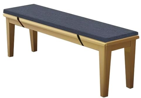 WEALSFUN Stuhlkissen Bankauflage Bankkissen Unterseite Antirutsch Bezug Waschbar Sitzauflag für Fensterbank Gartenbank Schaukel Terrasse Esstisch Outdoor Drinnen,Anthrazit 110x45x3CM