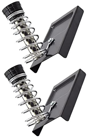 NUOBESTY 2pcs Soldering Iron Stand Double Tubes Spring Support Soldering Holder Protecting Base Use in DIY Electronics Projects