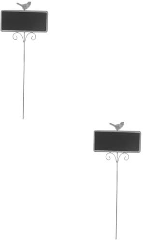 Toddmomy 2 Stück Pflanzenschild für Gartenbeschriftung Robustes Metall Tafelschild zur Pflanzenkennzeichnung für Blumentöpfe Hochbeete und Gewächshäuser und Langlebig