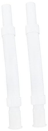 ROMISBABA 2 pezzi Tubo Scarico Flessibile e Lavabo Prolunga per Drenaggio Installazione Facile e Antileakage Compatibile con Lavelli e Sanitari