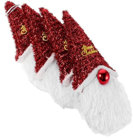 UTHCLO 4pezzi Ornamenti Natalizi Forma di Babbo Natale Decorazioni per Albero di Natale Ciondoli per Albero Ornamenti Personaggi di Babbo Piccoli Abbellimenti per Alberi per Case Uffici e