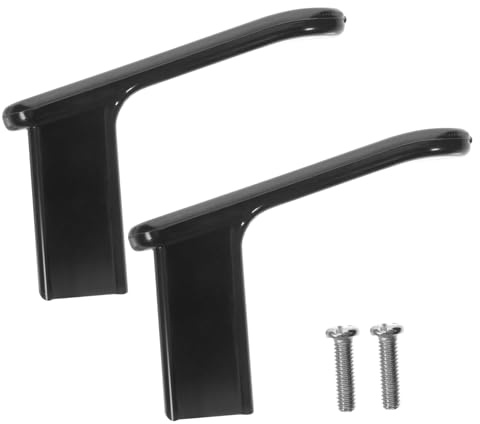 DEARMAMY Manico Bachelite Antiscottatura alla Corrosione Resistente 2 e Pezzi Accessorio Maniglia in Nero di Ricambio Pratico Confortevole per Teiera Teiere