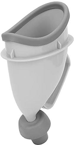 Pongnas tragbarer Unisex Urinal Trichter für Erwachsene mit ergonomischem Griffdesign auslaufsicheres Stand PIPI Gerät für Outdoor Camping Notfälle Reisen Made from ABS Latex M