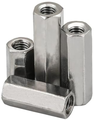 Dado per barra lunga, Dadi di accoppiamento asta esagonale destra sinistra filettatura M12-M20 acciaio inossidabile 304(M12x40 (S19))