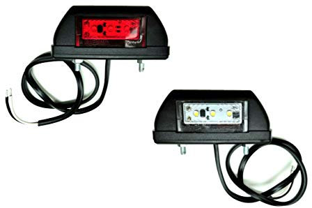 Matel Service 2x LED Umrissleuchte Begrenzungsleuchte Positionsleuchte 12-24V für LKW PKW Anhänger, Trailer, Wohnwagen usw.